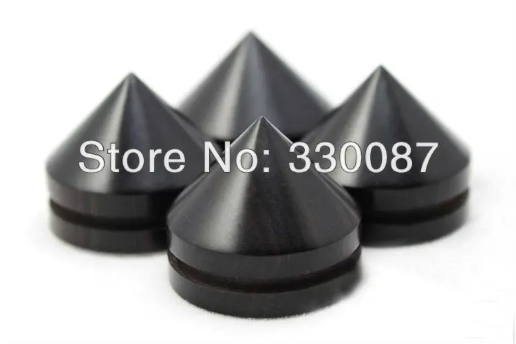 

3pieces Q1 small Ebony isolation Speaker feet 23mm*20mm