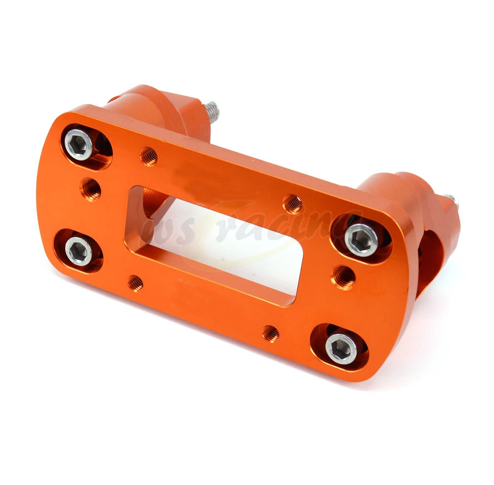 Buy Motorcycle Orange Billet HandleBar Mount Clamp For