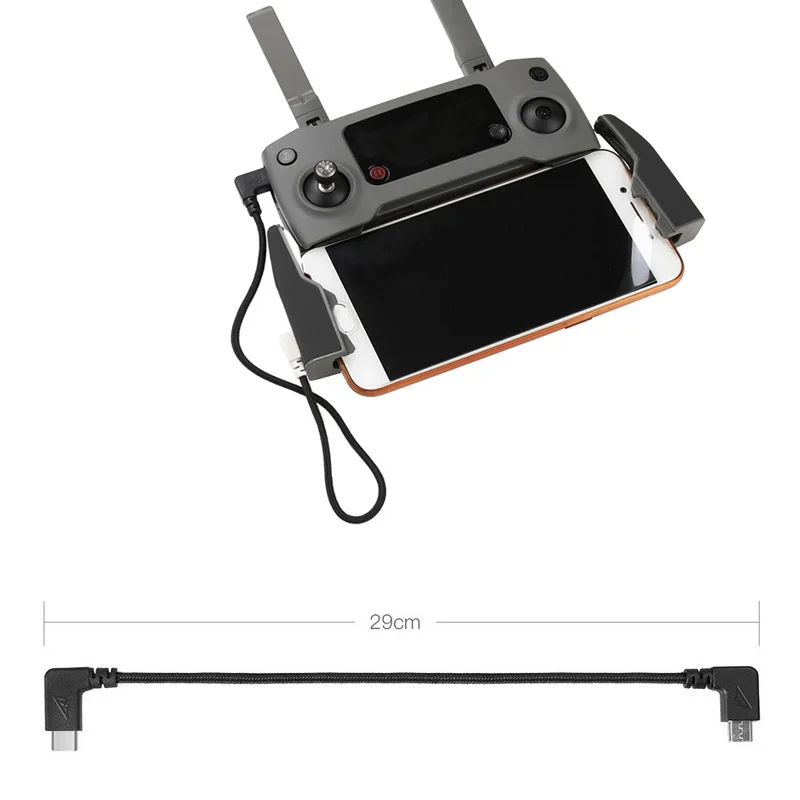 

Remote Control Line Mobile phone Tablet USB Data cable micro type-c Port For DJI Mavic Pro air Spark mavic 2 pro zoom Drone