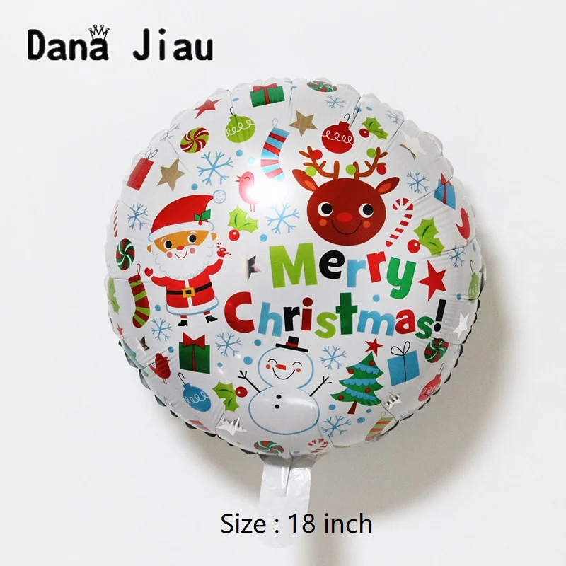 Счастливого Рождества украшения Воздушные шары счастливый год Дети подарок игрушка Рождественская елка Снеговик DIY вечерние шары Санта Клаус коробка конфет - Цвет: 4