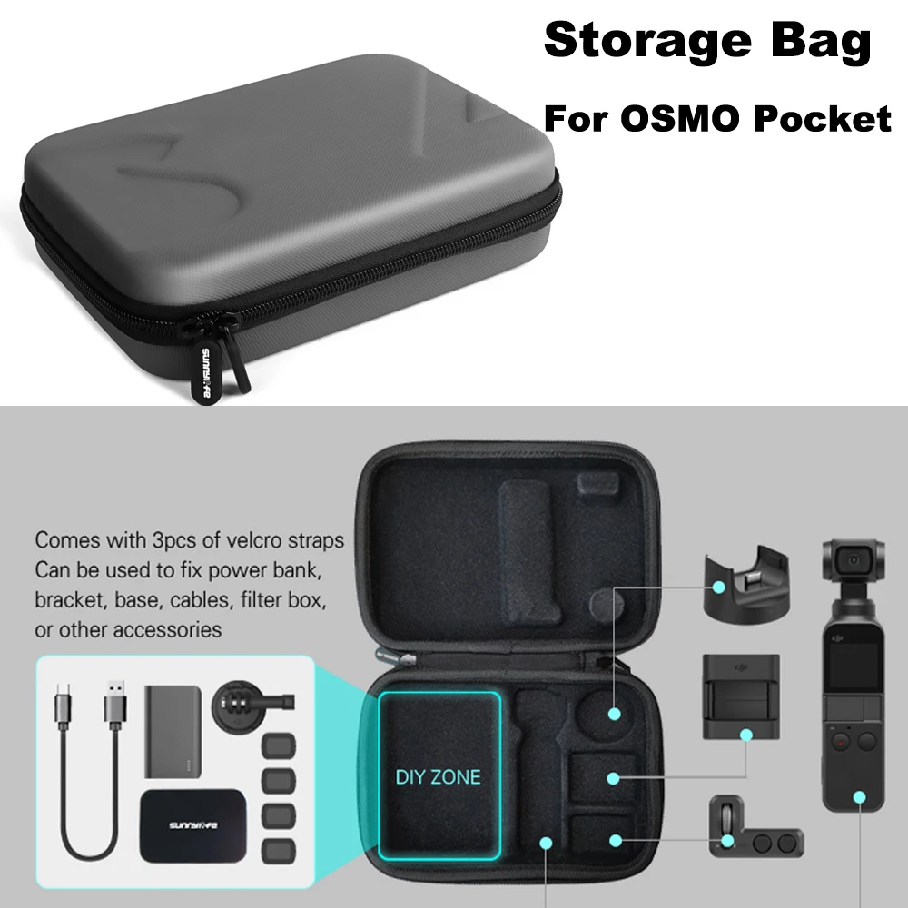 

Carrying Case Portable Storage Bag for DJI OSMO POCKET Camera Protective Boxes Bags Handheld Gimbal Accessories