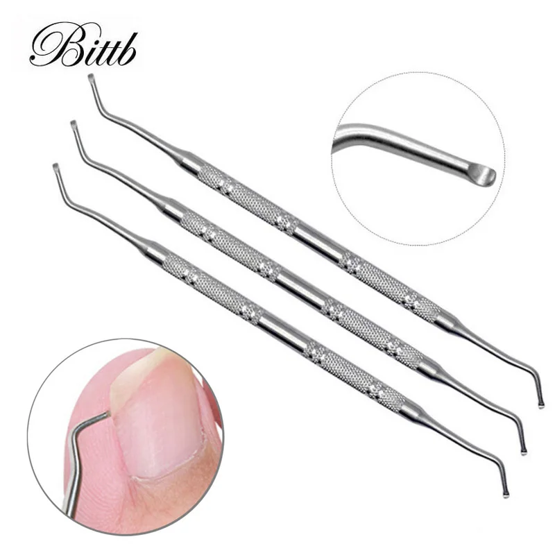 

Bittb 2pcs Double Ended Ingrown Toe Correction Lifter File Pedicure Foot Nail Care Hook Ingrown Toenails Clean Manicure Tools