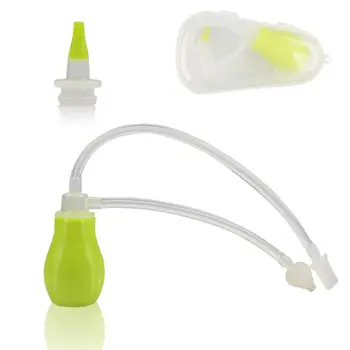 

Baby Nose Vacuum Suction Aspirator Safety Booger Cleaner Soft Silicone Head Nasal Kids Mucosa Friendly