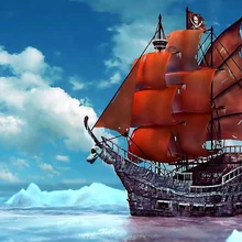 HD Печатный Настенная картина маслом пиратский корабль, «Холодное сердце», корабли лодки Пираты Карибского моря океан море пейзаж картины на холсте украшение дома