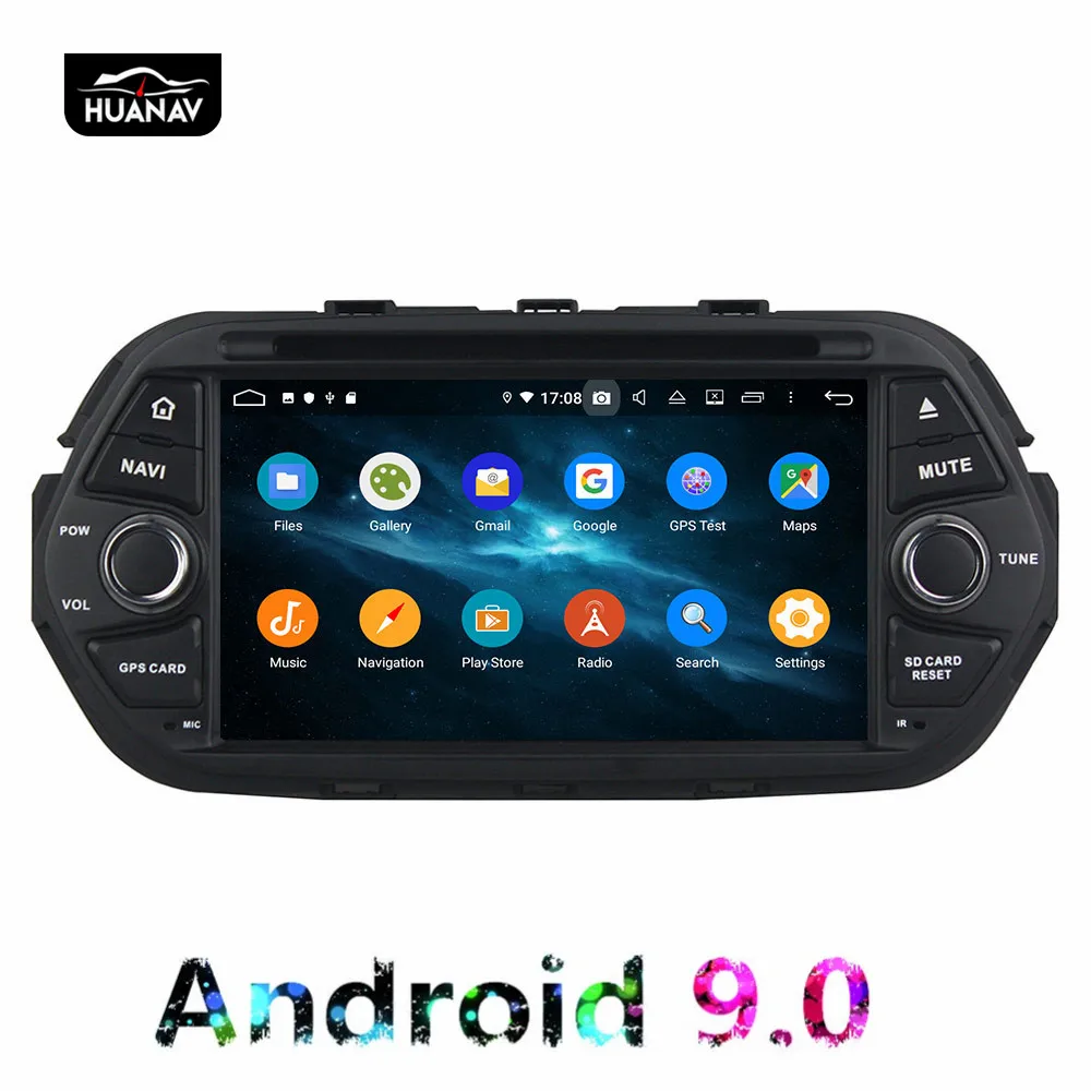 Excellent DSP Android 9.0 CD DVD Player GPS navigation For Fiat 500 EGEA 2016 2017+ auto multimedia player tape recorder 8-Core navi Audio 4