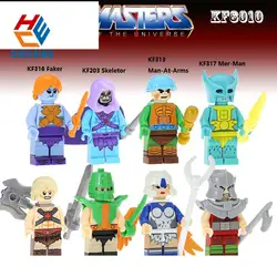 Распродажа строительных блоков Супер Герои Faker Skeletor Man-At-Arms Mer-Man игрушки для детей KF8010