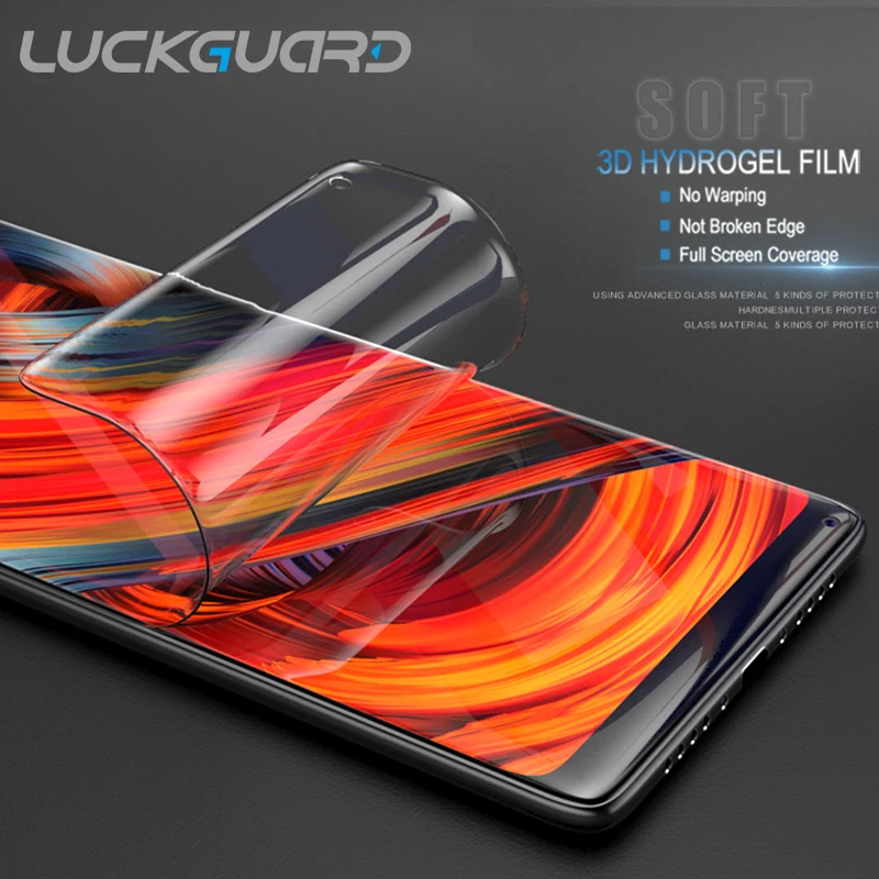 

Full Cover Hydrogel Film For Xiaomi Mi 6 8 9 SE CC9 CC9e Note 2 3 Max 2 3 Screen Protector Not Glass Soft Full Protective Film