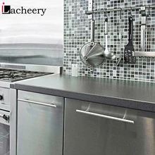 3 м металлическая текстура настенная бумага рулон DIY кухонный шкаф настольная наклейка домашний декор водонепроницаемая пленка виниловая самоклеющаяся контактная бумага