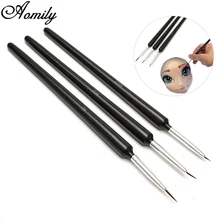 Aomily 3 шт./компл. украшения торта Fondant(сахарная) набор кистей для Еда Краски глазурь кекс Sugarcraft выпечки Инструменты для декорирования гаджеты посуда