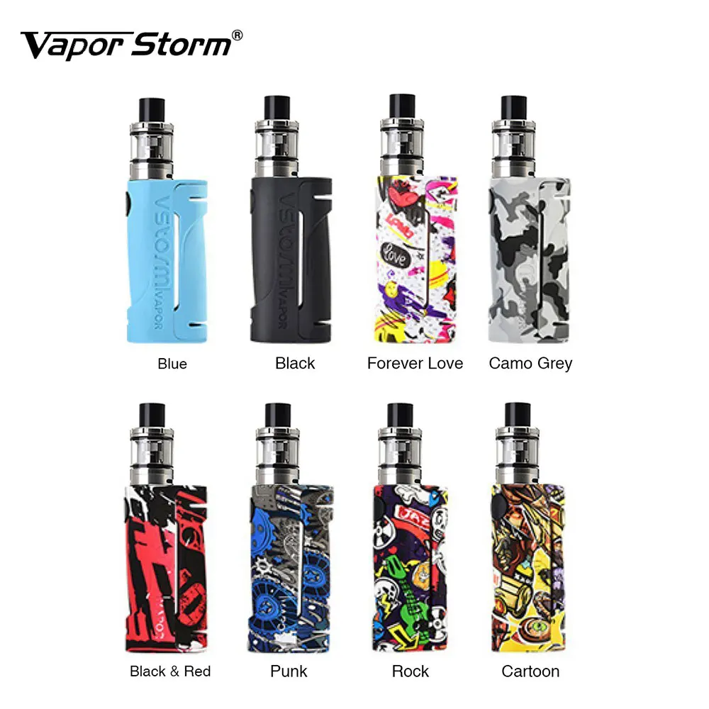 

Original Vapor Storm ECO 90W Kit with ECO 90W Box Mod & 2ml Subohm Tank 10s Continuous Vape Time Ecig Vape Kit VS LUXE /drag 2