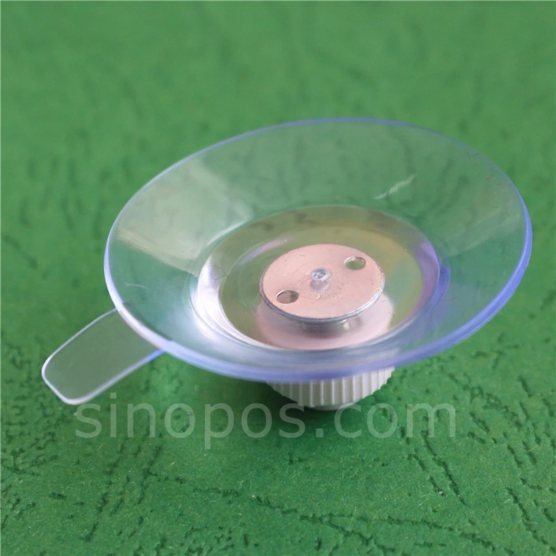 Medium Suction Cup With Screw Fitting, plastic nut window glass wall mount furniture fixture poster sign holder threaded sucker