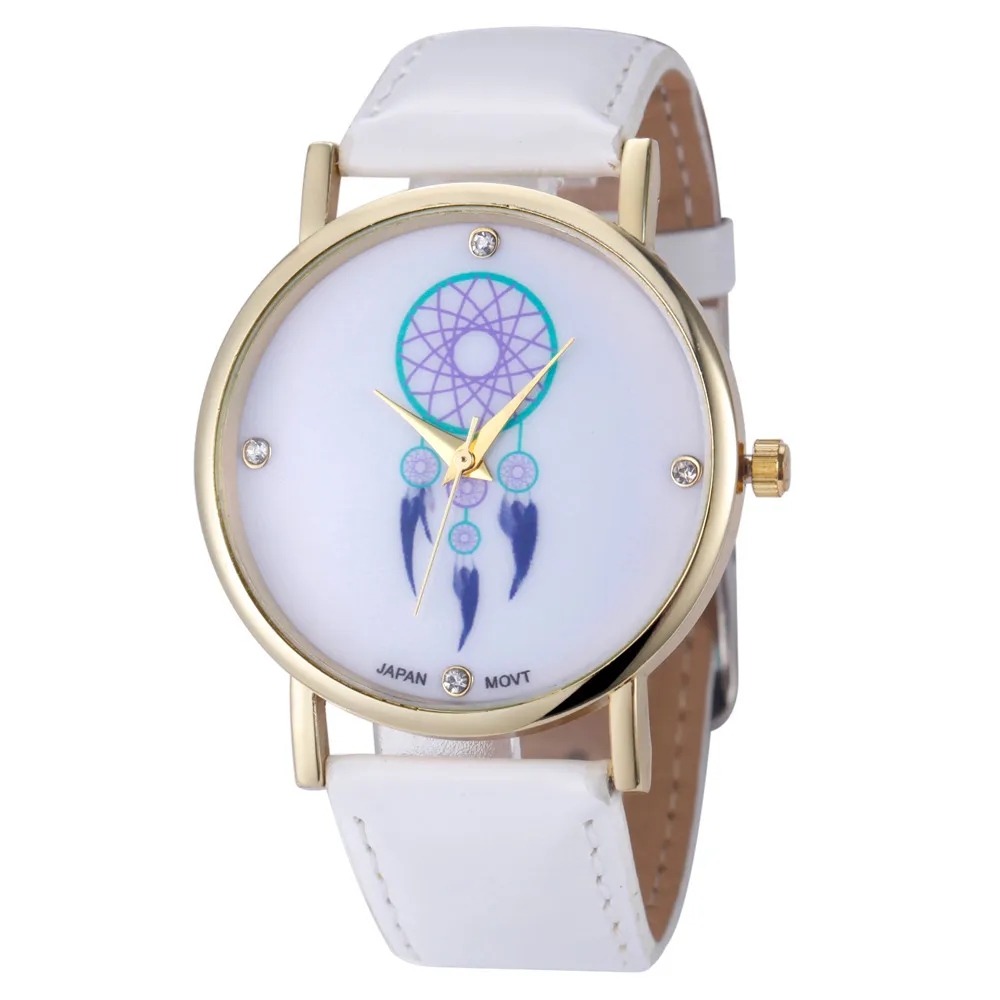 

SmileOMG Fashion Campanula Women Diamond Analog Leather Quartz Wrist Watch Watches ,Aug 22