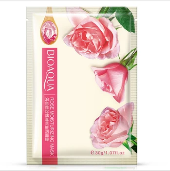 

BIOAQUA Moisturizing Whitening Rose Face Mask Control Oil Acne Treatment Shrink Pores Anti-Aging Skin Care Beauty Masks