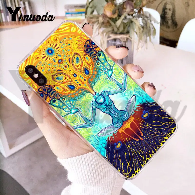 Yinuoda для iphone 7 6 X Чехол красочная психоделическая футболка художественный
