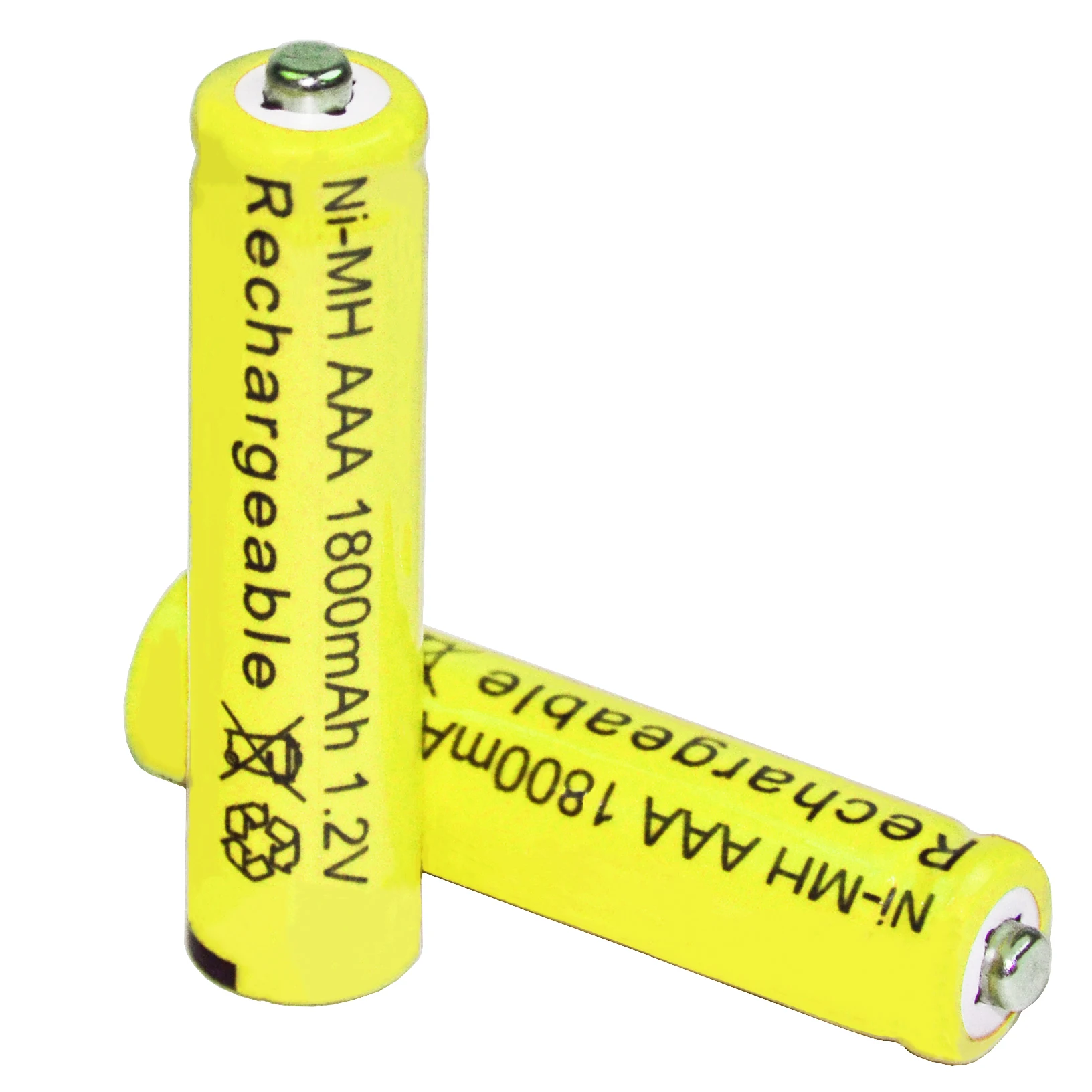 2x AAA battery batteries Bulk Nickel Cadmium Rechargeable NI MH 1800mAh