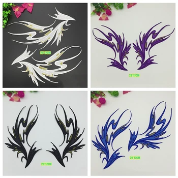 

Diy wings iron embroidered patches for clothes 20 pairs per lot