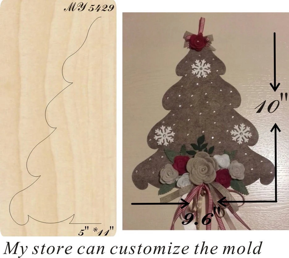 

Christmas tree moulds die cut accessories wooden die Regola Acciaio Die Misura (MY )