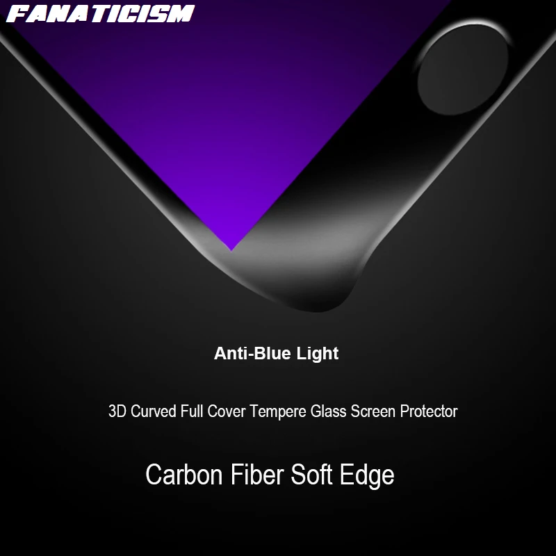 US $351.00 500pcs 3D Full Cover Soft Edge Tempered Glass For Iphone 11 Pro XR XS Max 6s 7 8 Plus AntiBlue Purple Light Screen Protector