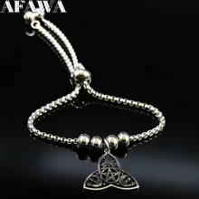 Модный женский браслет из нержавеющей стали с черными бусинами, колдовские браслеты, браслеты, ювелирные изделия, pulceras para mujer B18347