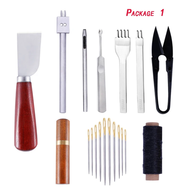 

High Quality Tools for Leather Craft Sewing DIY Hand Stitching with Groover Awl Edge Creaser Mat Tools for Leather Working New