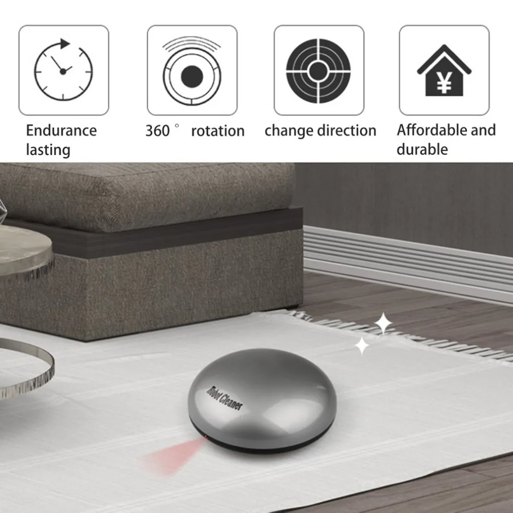 

Intelligent Robotic Vacuum Cleaner Automatic Mini Sweeping Machine Intelligent Robot Vacuum Cleaner with Suction Dry and Wet Mop