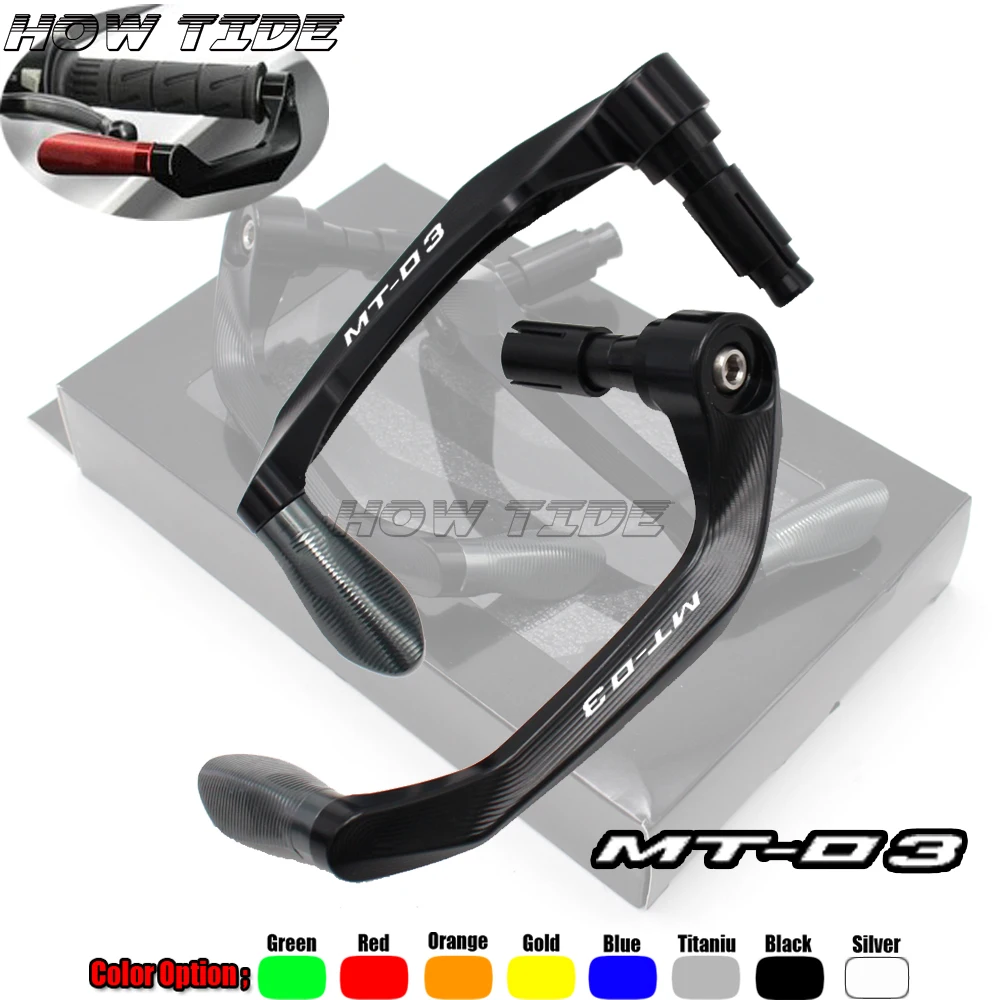 

Universal 7/8" 22mm Motorcycle Handlebar Brake Clutch Levers Protector Guard For Yamaha MT-03 MT 03 MT03 2006-2011