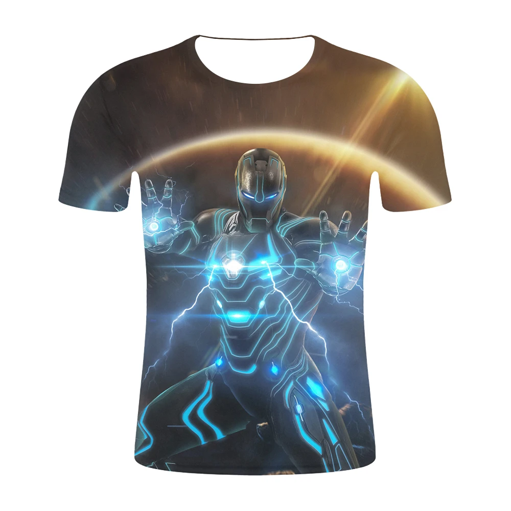 2019 4.24 Start Fight New design t shirt men/women marvel Avengers Endgame 3D print t-shirts Short sleeve Harajuku style US SIZE