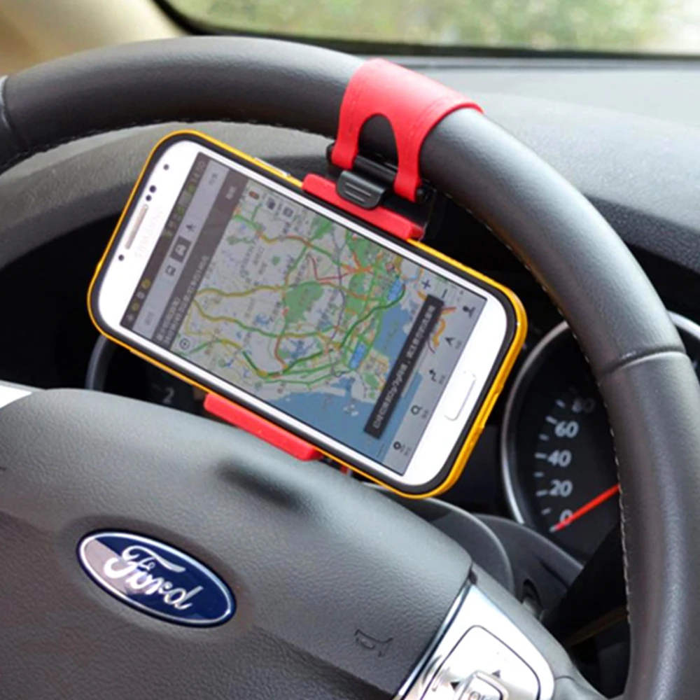 

Universal Stand for Cellphone Automobile Accessories 3.2-5 inch Steering-wheel Auto Phone Holder for phone in Car Mobile Support