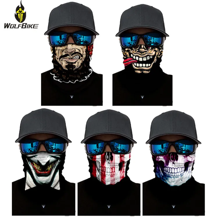 

Wolfbike 3D Triangle Cycling Mask Head Scarf Neck Cover UV Protection Balaclava Headband Bike Winter Windproof Ski Face Mask