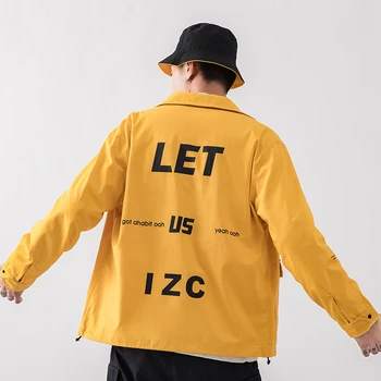 

2019 Autumn New Korean Version Loose Japanese Multi-pocket Tooling National Tide Printing Youth Thin Casual Jacket
