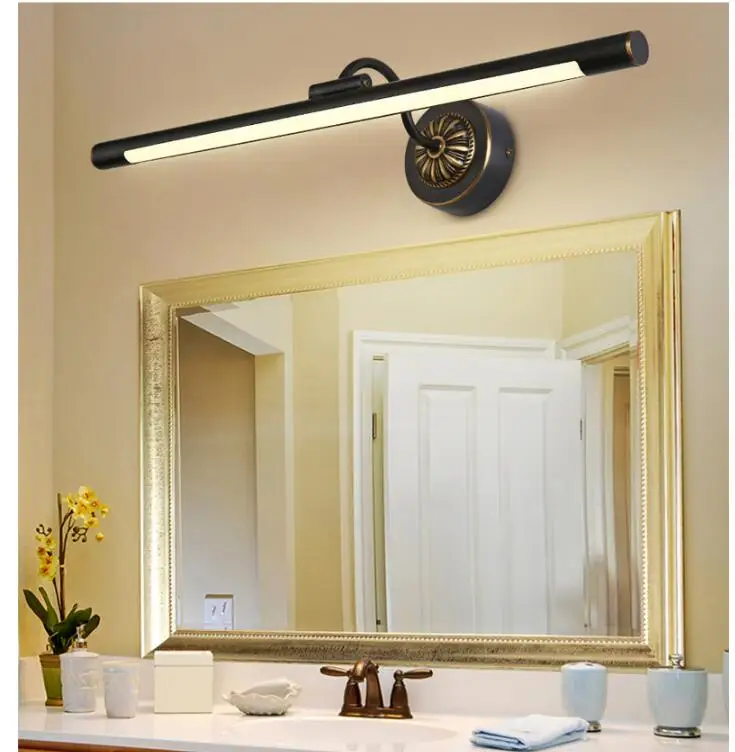 Free Shipping Modern Style LED Copper Mirror Headlight Bathroom