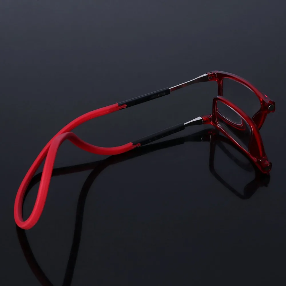 Presbyopia Magnet Presbyopic Reading Glasses Adjustable Hanging Neck Unisex Magnetic +1.00 To +4.00  