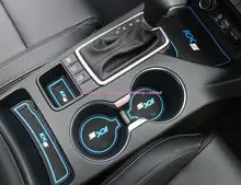 car-styling Gate Slot Pad Water Cup Mat Car Door Mat Storage Box Pad Rubber Cover For Kia Sportage QL 2016 2017 Car Accessories