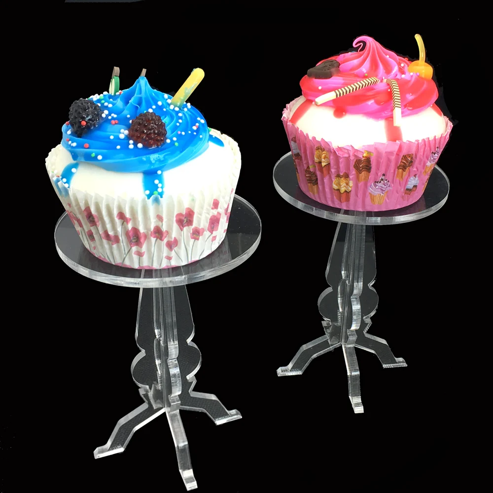 10 pieces Removable transparent cupcake display stands Acrylic muffin