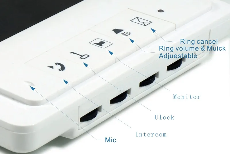 New 7" Screen Video Intercom Apartment Door Phone System 2 White Monitors RFID Access Door Camera for 2 / 3 / 4 Apartment Family intercom doorbell