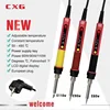 2022 NEW high quality ROHS CXG E60wT/90wT/110wT LCD Temperature Digital LED Adjustable Electric Soldering Iron EU Plug ► Photo 1/6