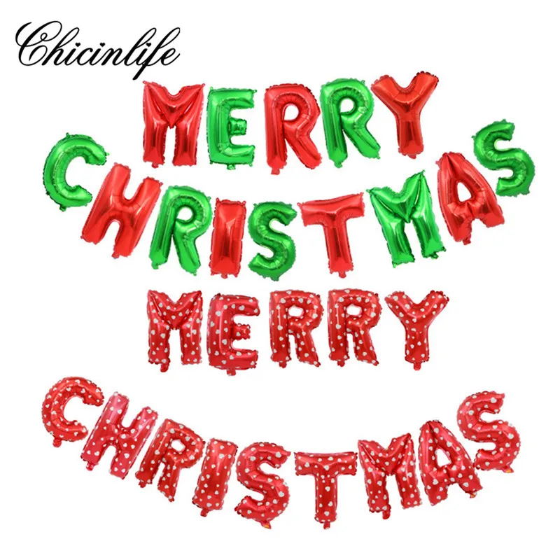 Chicinlife 1 набор шары с надписью &quotmerry christmas&quot новый год 2018 рождественские идеи