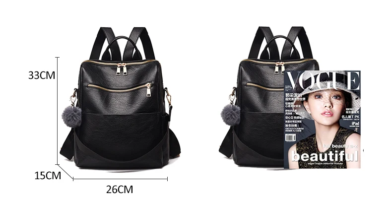 Женский рюкзак, модные кожаные рюкзаки для девочек-подростков, женская школьная сумка на плечо, большой женский рюкзак, mochila Mujer XA319H