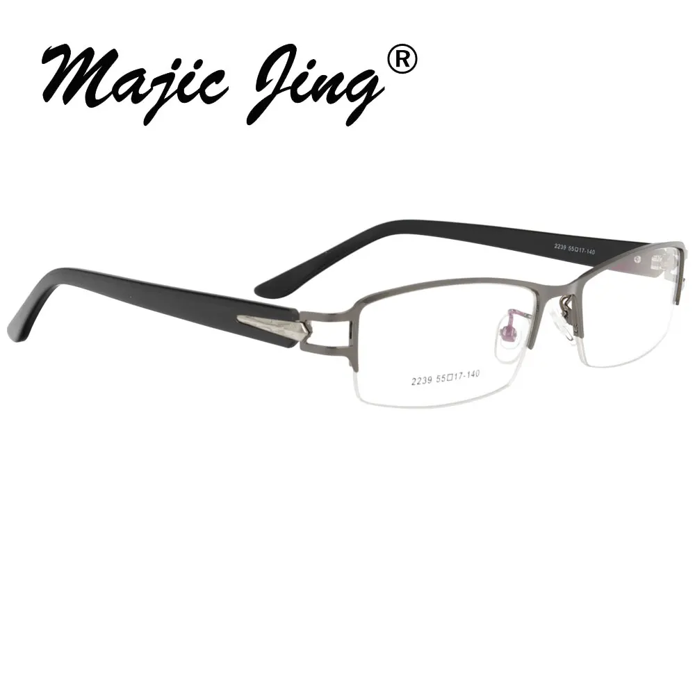 Magic Jing металлические очки для близорукости Rx Оптический очки по рецепту очки для мужчин 2239