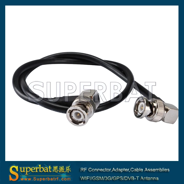 Superbat BNC штекер под прямым углом к правый угол pigtail кабель RG58 50 см для wireles|angle|angle