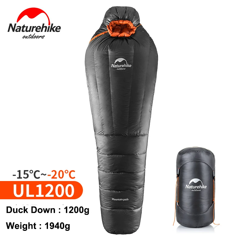 Naturehike Lightweight Winter Duck Down Sleeping Bag Cold Weather Mummy