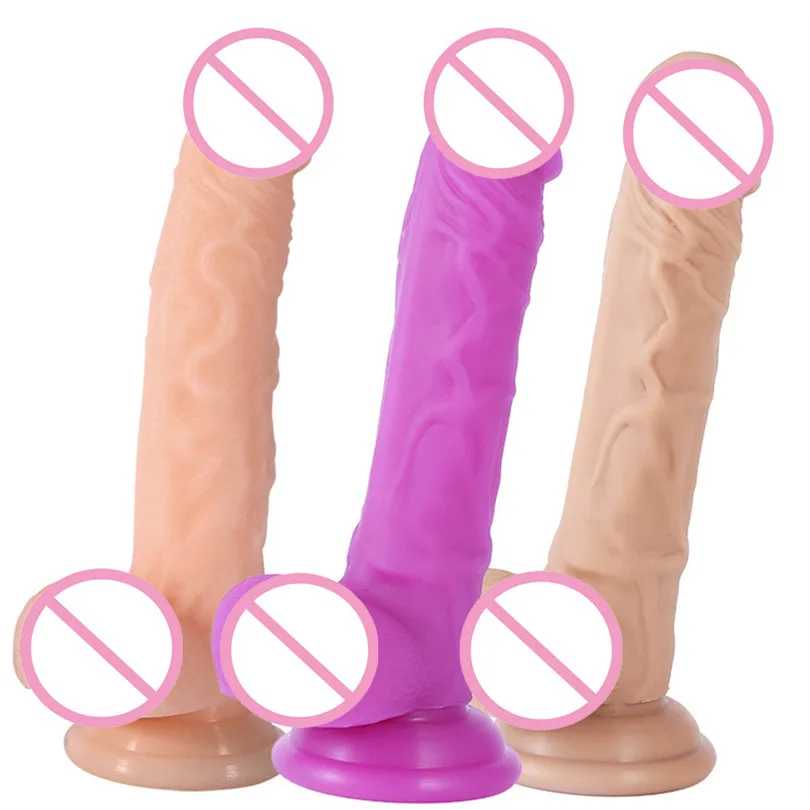 Large Dildos Female Massager Dildo Female Hand-Free Masturbation Device With Simulated Penile Sucker Sex Toys (7)