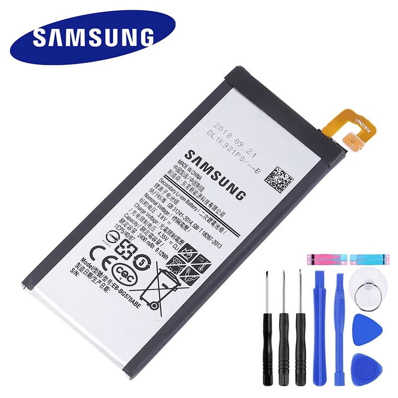 

SAMSUNG Original Battery EB-BG570ABE For 2016 Edition Samsung Galaxy On5 G5700 G5510 J5 Prime 2400mAh