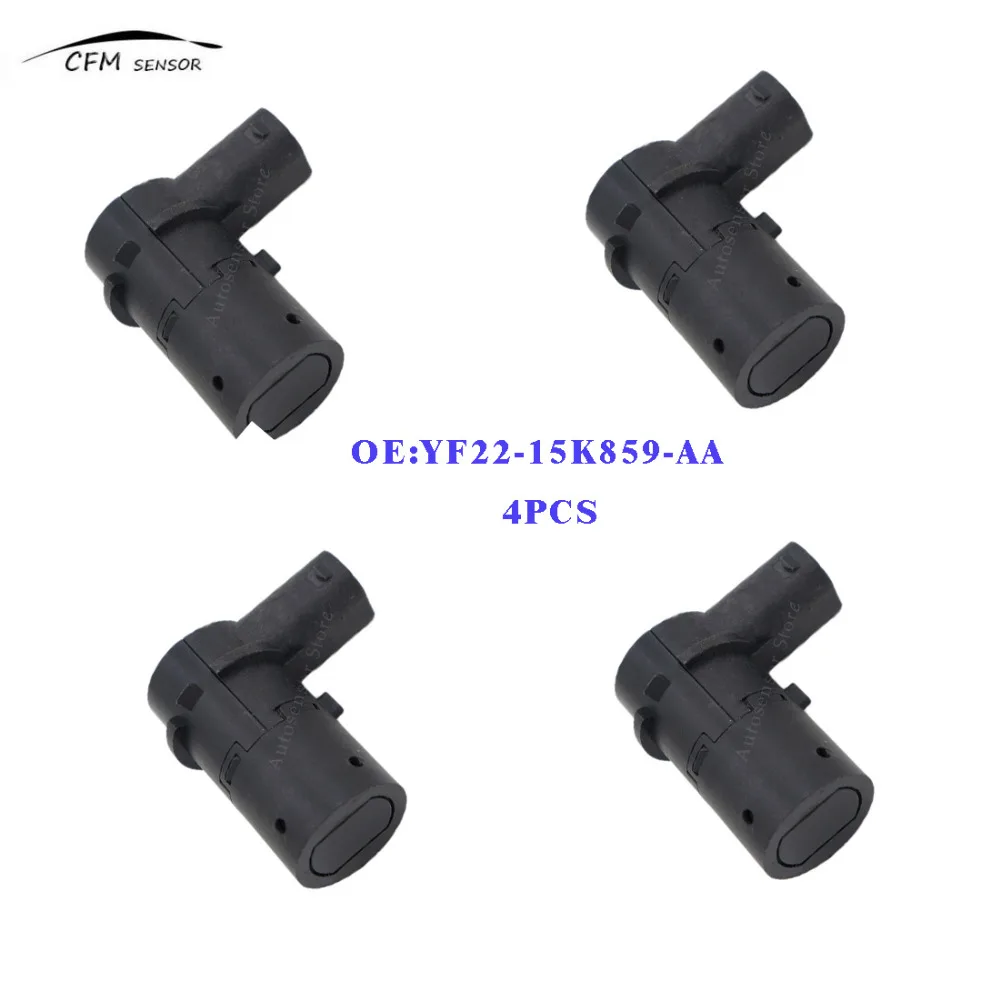 

Radar Parking Sensor Bumper For Ford New 4pcs Object Reverse Assist Yf22-15k859-aa Pdc