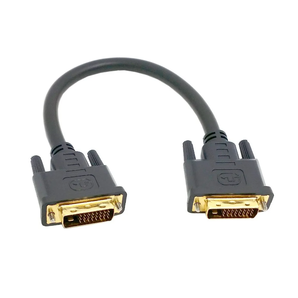 40 см DVI 24 + 1 D с двумя штекерами M/M короткий видео кабель 2560*1600|dvi-d dual link|dvi 24cable link |