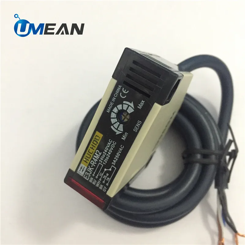 

High Quality E3JK-R4M2 Retroreflective Photoelectric Sensor Switch 12v 24v Motion Sensor With Reflector Plate