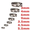 60Pcs Fishing Rings Stainless Steel Split Rings Fishing Tackle  Strengthen Solid Ring Lure Connecting Ring Fish Accessories ► Photo 2/6