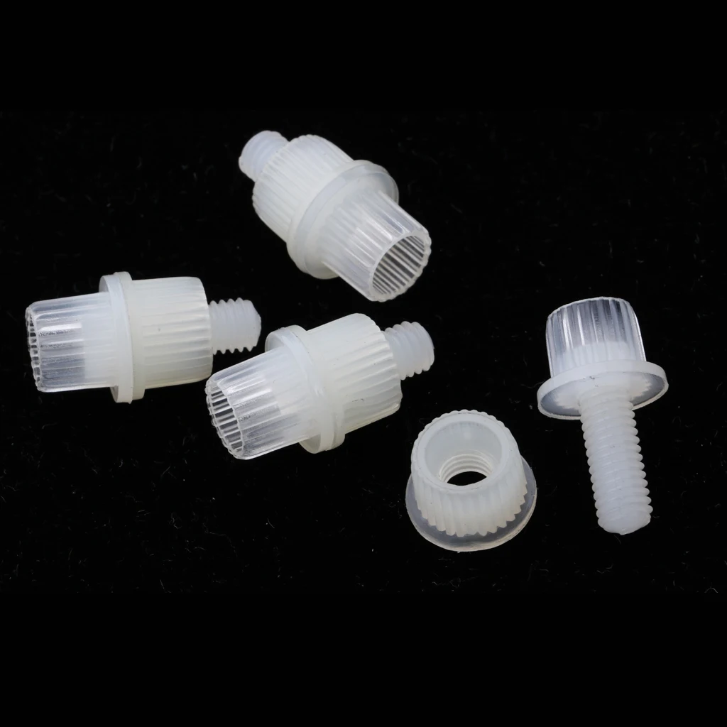 4 Pieces White License Plate Frame Security Screw Bolts for Motorcycle