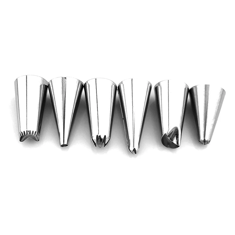 Nozzles for Confectionery Bagcake Decorating Tools Confectionery Nozzles Reusable Silicone Pastry Bag Russian Piping Nozzles (27)
