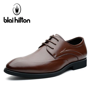 

Blai Hilton 2017 Fashion men shoes Genuine Leather shoes Breathable/Comfortable Business Men's Casual Shoes